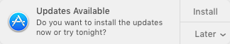 [Is this what Apple has become?  Mimicking Microsoft and the constant need for updating?  Why even bother asking as this point?  Just go ahead and XXXXXXX do it Apple!  XXXX me up the XXX!  Oh wait ... did I say I would leave this without comment?]