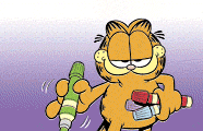 [Garfield drawing]