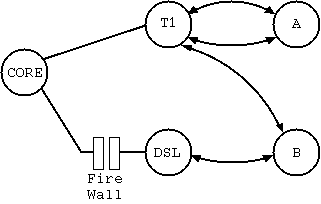 [Portion of our  network running OSPF]