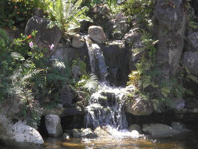 [One of several waterfalls.]