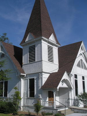 [Lake Helen—home of the American Gothic Church]