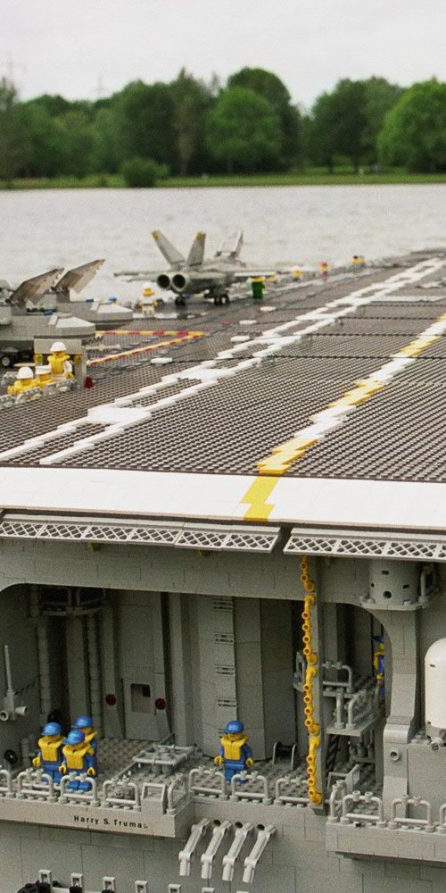 [The USS Harry S Truman, minifig scale]
