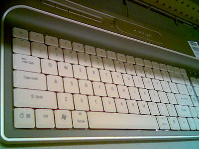 [I think I'd prefer typing on a paper replica than this thing]