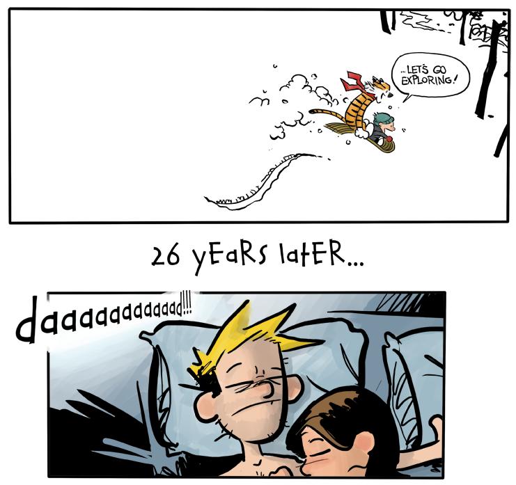 [Calvin, 26 years later]