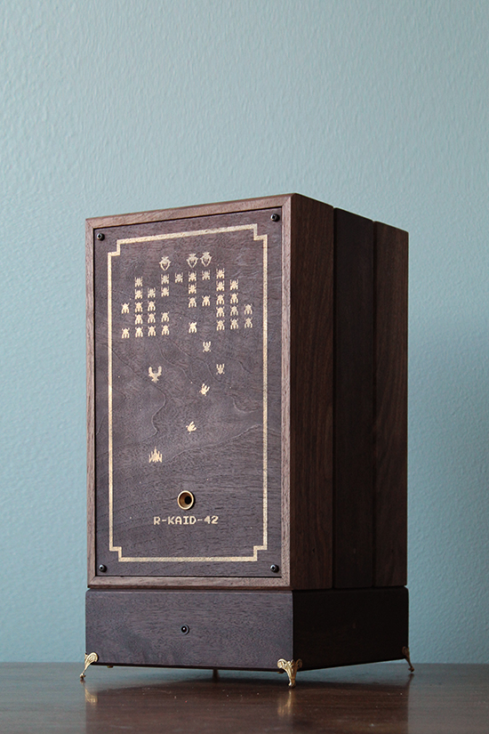 [A beautiful wooden gaming system]