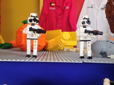 [I wonder if these are what the new Stormtroopers are going to look like in the new Star Wars film.]