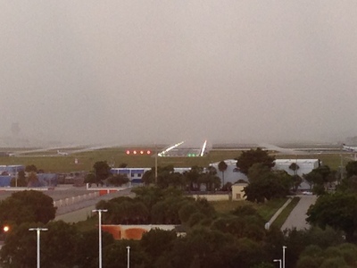 [I … I don't think that's fog enveloping the airport …]