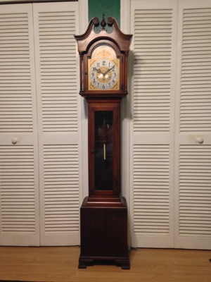 [A grandmother clock from Colonial Mfc. Co.] I'll take this tick tock over TikTok any day.