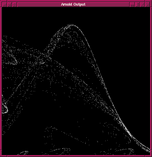 [For those curious, this is A=-0.4369, B=-1.6109, C=-3.1058 and D=-1.5358] Crashing waves?  Overlapping mountains?  Just a bunch of white dots in a black background?