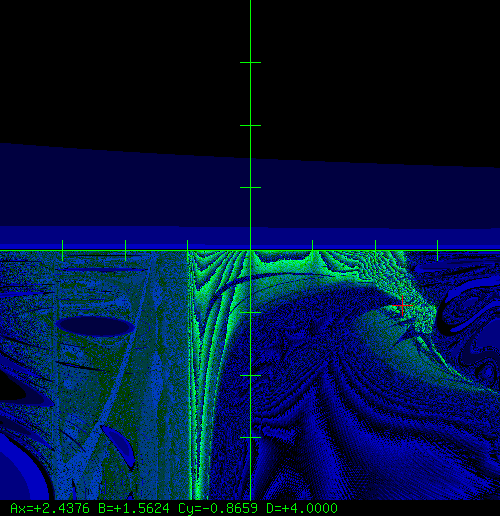 [Horizontal axis is A from -4 to 4; vertical axis is now C from -4 to 4] A tachyon emission display perhaps?