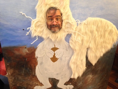 [A picture of me as a white squirrel] Methinks I've spent too much time in Brevard as it appears I'm going native. Great! Now I have to watch out for Captain Willard coming up the French Broad River.