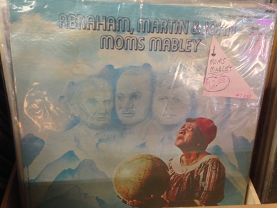 [Picture of Moms Mabley comedy album] A comedy album about Lincoln, Kennedy and King?  By a black woman?  This I have to hear!