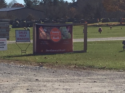 [Picture of a “SALES HELP WANTED” sign in a cemetery] “The customers are quiet and don't complain at all, but if they do, you do have permission to use a chain saw on them …”